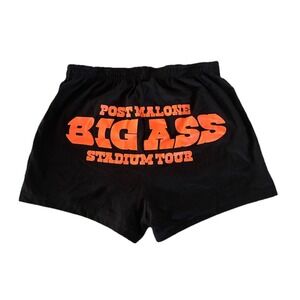 Post Malone Shorts XL Black Lounge Big Ass Stadium Tour Merch Posty Co NEW